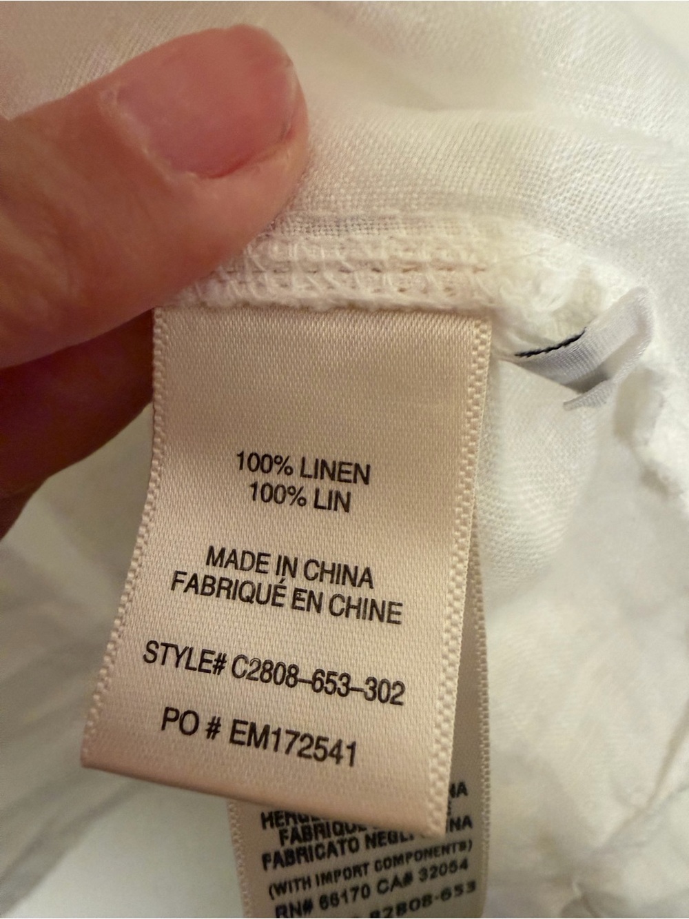 cloth & stone White Linen shirt - Picture 2 of 3